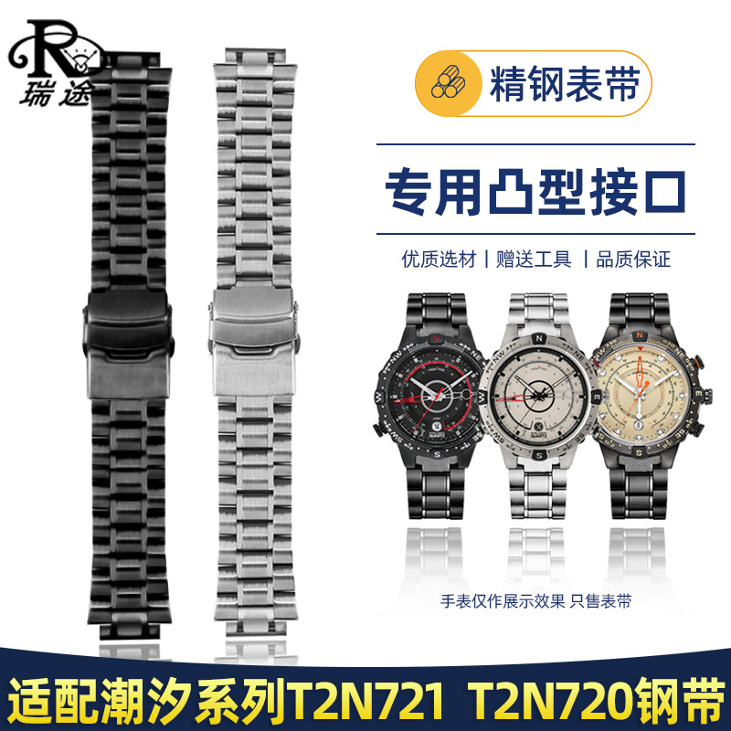 潮汐系列T2N721精钢手表带