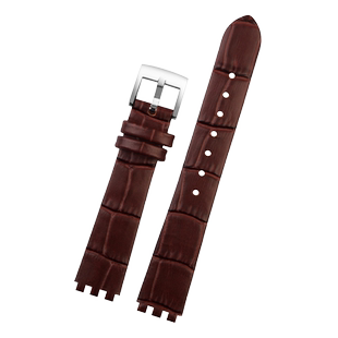 适配斯沃琪Swatch女真皮手表带IRONY小号绢丝表带针扣款12mm配件
