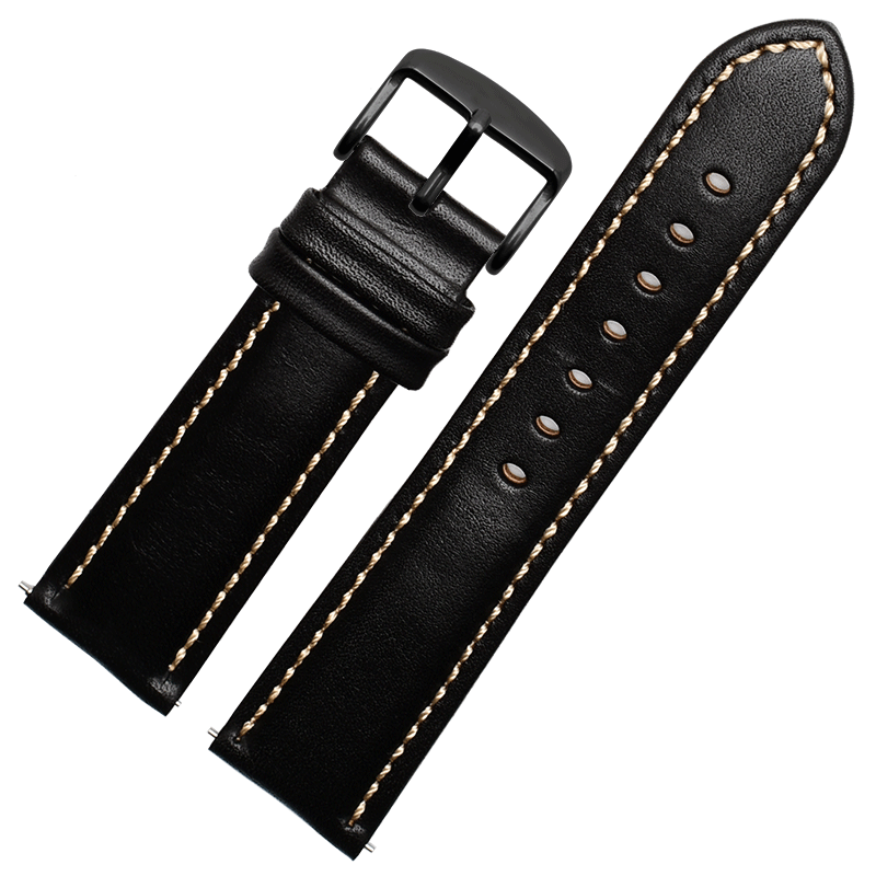 代用Garmin佳明 酷龙fenix chronos 华为牛皮手表带表链配件 22mm