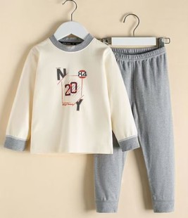 女孩打底 男童睡衣宝宝衬衣衬裤 好鑫儿童内衣套装 男孩纯棉秋衣秋裤