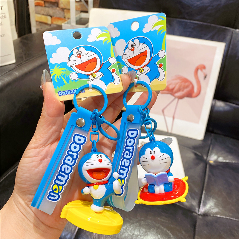 正版哆啦A梦小叮当钥匙链挂件