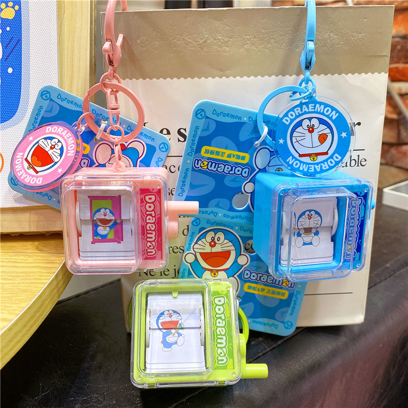 正版哆啦A梦趣味动画翻页机挂件