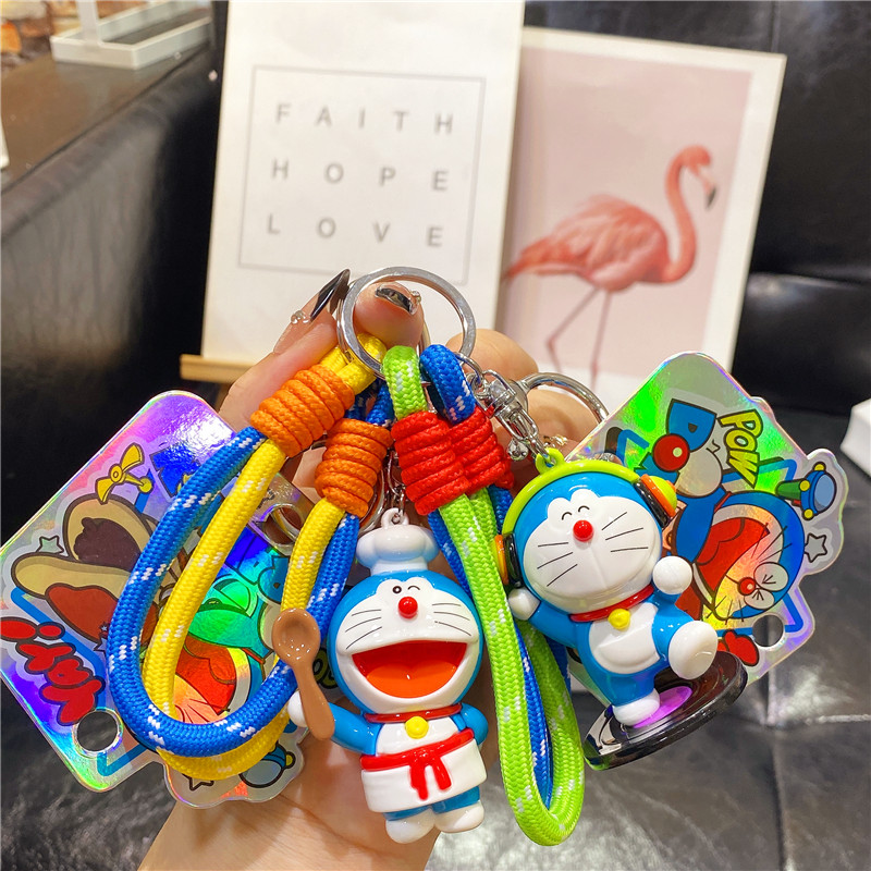 正版哆啦A梦机器猫钥匙扣挂件