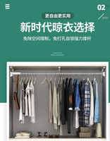 可收缩免打孔衣柜撑衣杆多功能门帘支架免衣服可调节挂衣橱简约秆