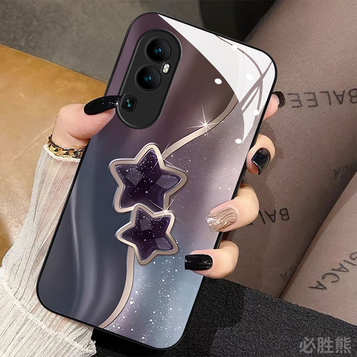 opporeno10玻璃手机壳简约