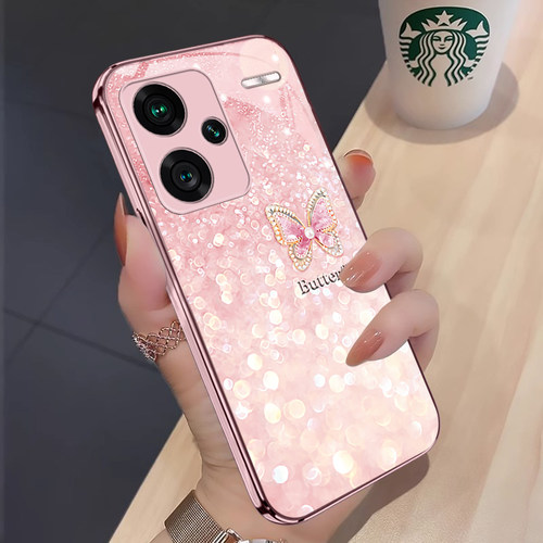 璀璨蝴蝶红米note13手机壳简约