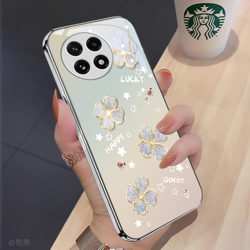 四叶草适用一加ace5pro手机壳新款一加Ace5保护套耐脏ace3pro/3v男款ACE2PRO磨砂ace竞速版高档acepro全包