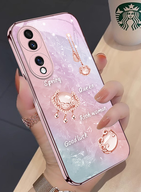 狐果适用荣耀90手机壳新款荣耀80/70/60/50保护套荣耀x50/x50i/x40高级感magic5/4/3全包s/se/pro超薄玻璃壳