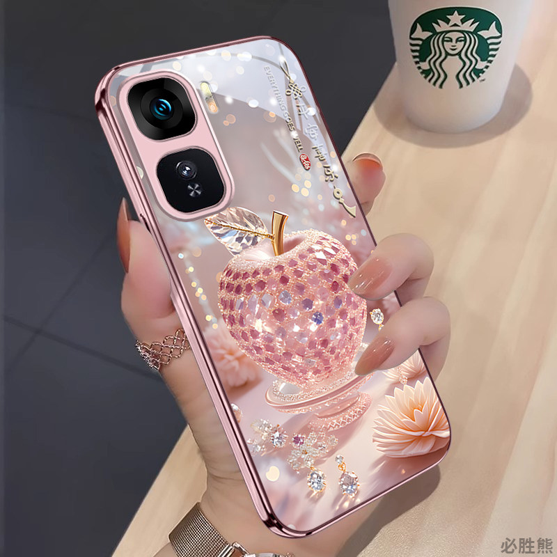 水晶苹果适用vivoiqooneo10pro+手机壳新款Neo9pro保护套小众neo8/7/6/5活力版简约neo5se/3全包边pro防摔女