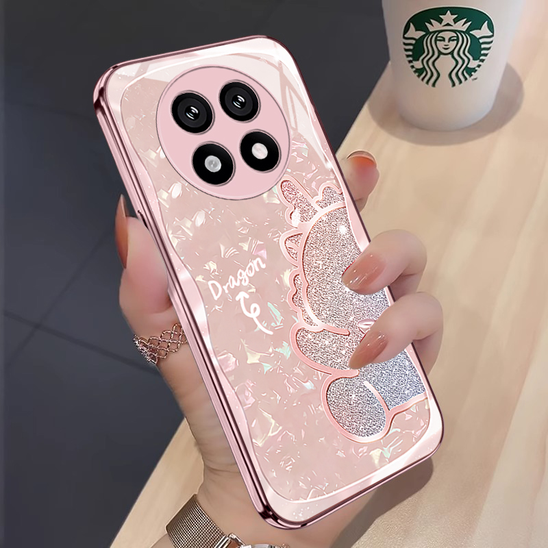 碎钻龙适用oppoa2pro手机壳新款oppoa1/A1pro保护套oppoa97/a96/a95全包a93s简约女A11x/A55高级感超薄玻璃壳