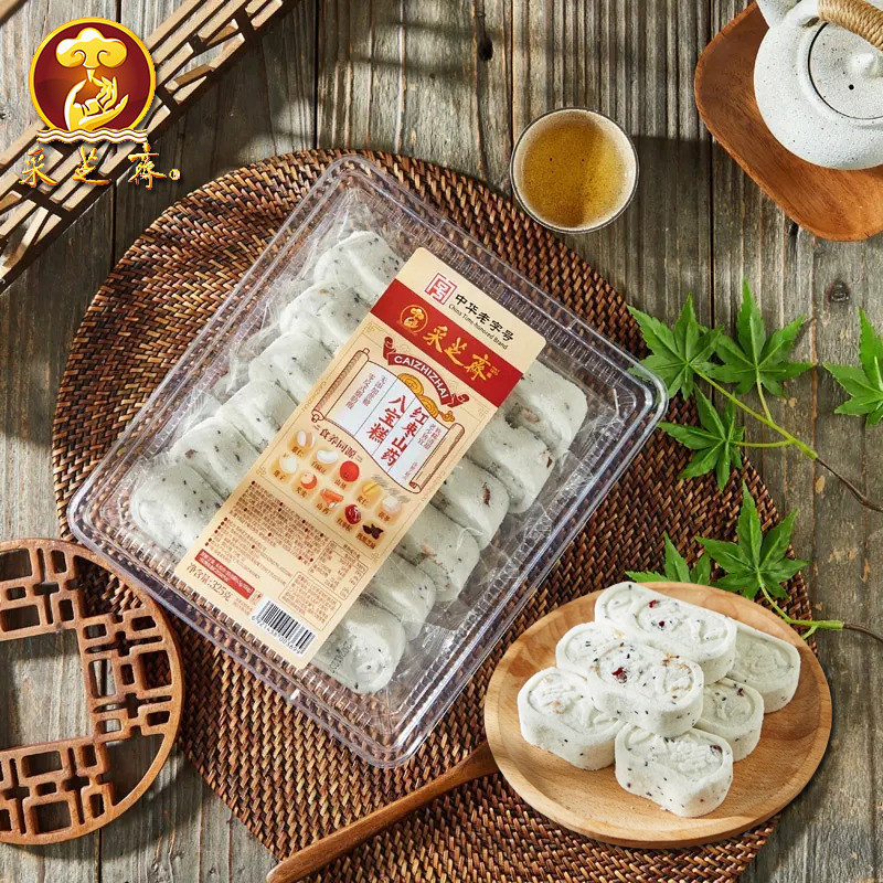 苏州特产采芝斋红枣山药八宝糕小米茯苓无蔗糖零食中式糕点