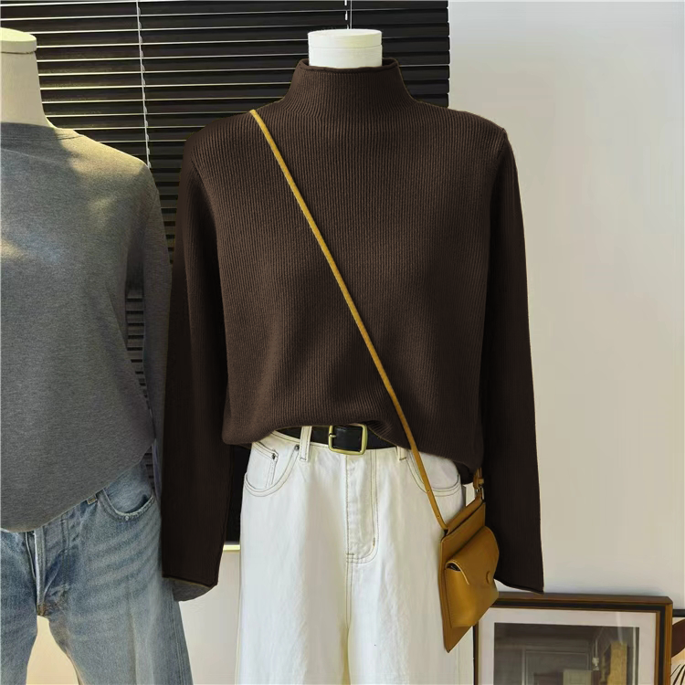 加厚半高领毛衣女内搭冬季2025新款宽松慵懒软糯内搭打底中领上衣,女装/女士精品,毛衣,淘宝优惠券,粉丝福利购,淘宝优惠卷