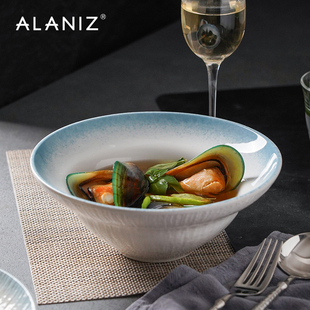 碗家用创意汤碗 alaniz南兹乌斯陶瓷菜碗高颜值沙拉碗特别好看
