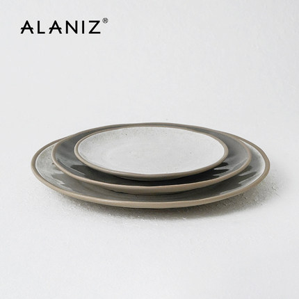 alaniz梅萨盘子浅盘家用牛排餐盘陶瓷2024新款平盘碟子早餐西餐盘