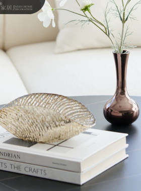 瑾年家居透明贝壳桌面收纳盘