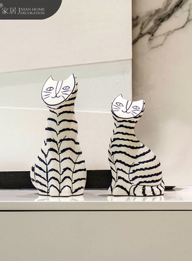 现代黑白风格软装饰品摆件