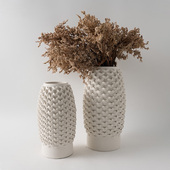 简约现代抽象几何艺术陶瓷花瓶摆件样板房售楼处客厅玄关桌面花器