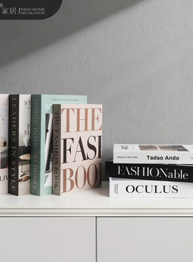 现代轻奢英文装饰书籍假书摆件