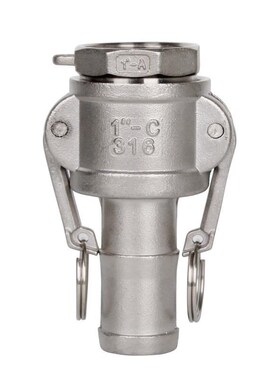 304不锈钢内丝k宝塔快速接头套装A+C型扳把式活接卡扣螺纹皮管竹