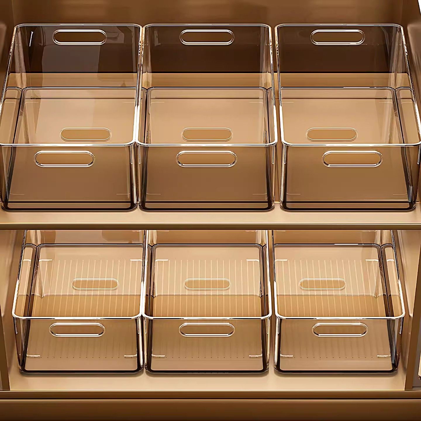 橱柜收纳整理盒透明亚克力长方形塑料储物盒子桌面杂物零食置物筐,收纳整理,桌面收纳盒,淘宝优惠券,粉丝福利购,淘宝优惠卷