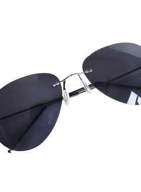 无框偏光太阳镜男司机开车驾驶镜蛤蟆镜墨镜飞行员近视有度数