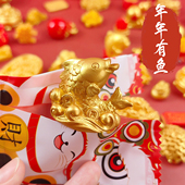 宝摇钱树迷你车载桌面配件财源滚滚 元 新年金色装 饰摆件盲袋新中式