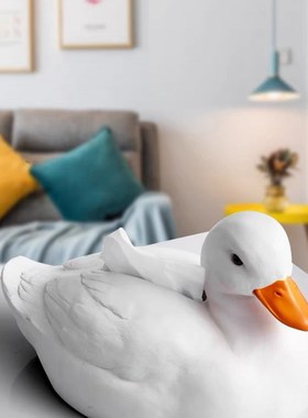 网红维尔柯鸭子纸巾盒装饰品摆件家用客厅茶几抽纸收纳盒个性创意