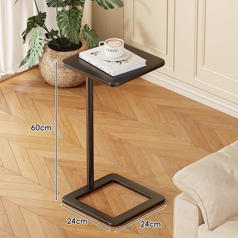 客厅家用小茶几小户型铁艺迷你小茶桌落地极简沙发边几方形咖啡桌
