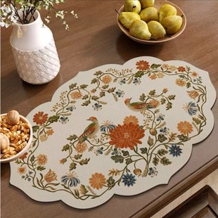 厨房防滑垫桌面小尺寸灶台桌垫美式复古硅藻泥吸水台面茶盘沥水垫