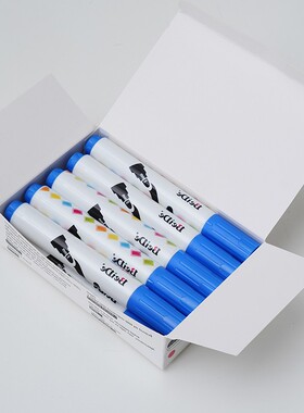 白板笔可擦大号粗头黑板笔儿童无毒墨水教师用水性彩色红蓝黑色白