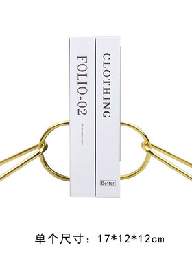 新中式书挡书立架创意书房摆件轻奢风书靠夹书器家居样板房装饰品