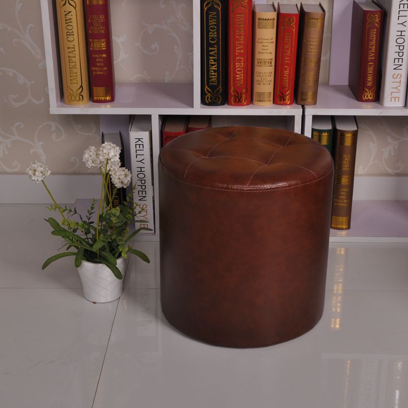 换鞋凳小凳子高矮沙发凳搁脚凳加高梳妆凳皮圆墩子屁蹲非储物脚踏