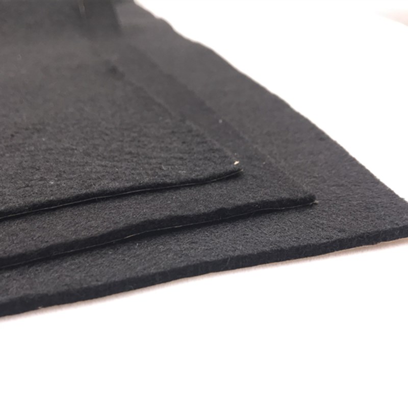 黑色自粘毛毡绒布 低音炮音箱周转箱用带背胶毛毡布 汽车隔音止震