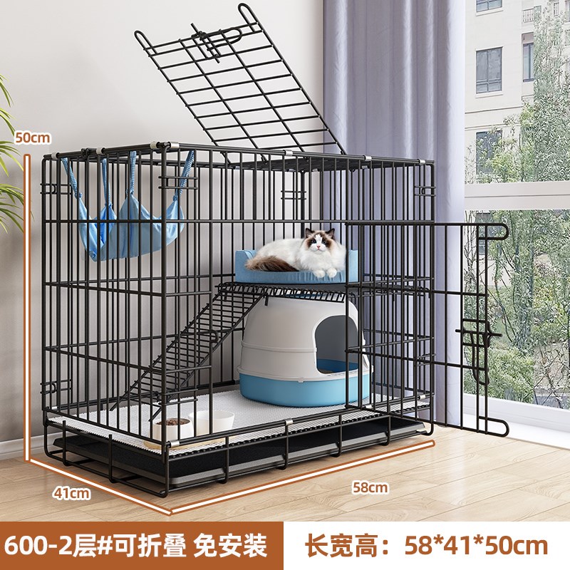 猫笼子家用免安装室内超大折叠型猫别墅大型带厕所一体猫咪窝猫舍图片