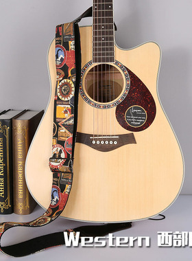 ruiz鲁伊斯吉他背带民谣古典电吉他贝斯吉它背带加宽加厚吉他肩带