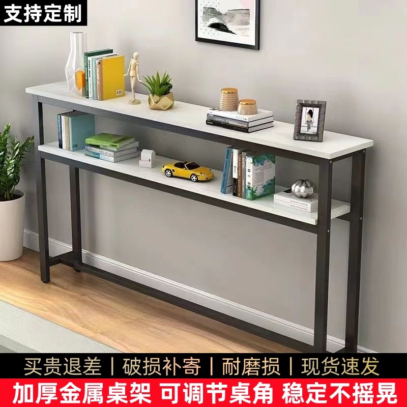 暖气片上方置物架沙发后靠墙双层收纳架床头床边床尾夹缝柜长条桌