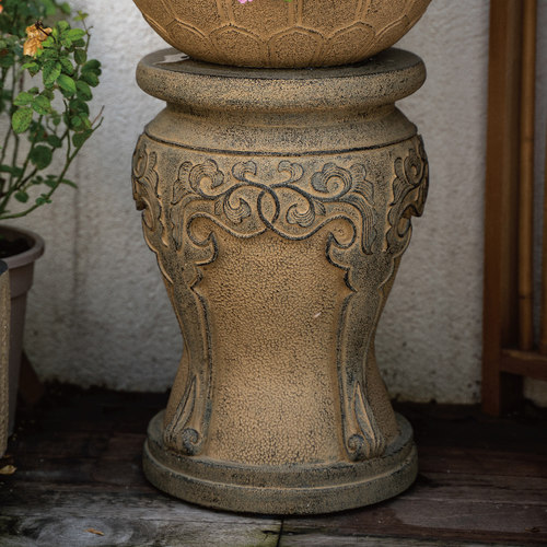 匠心坊中式花园石墩户外花盆庭院盆景别墅阳台露台复古造景摆件