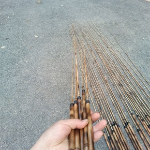古法纯手工箭竹竹子微物鱼竿小物竿碳化防腐溪流池塘路亚竹子鱼竿