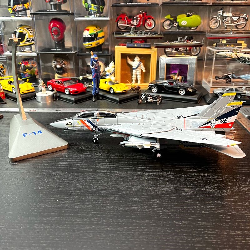 合金飞机F-14B雄猫战机成品金属模型机翼可变机轮可换配支架摆件