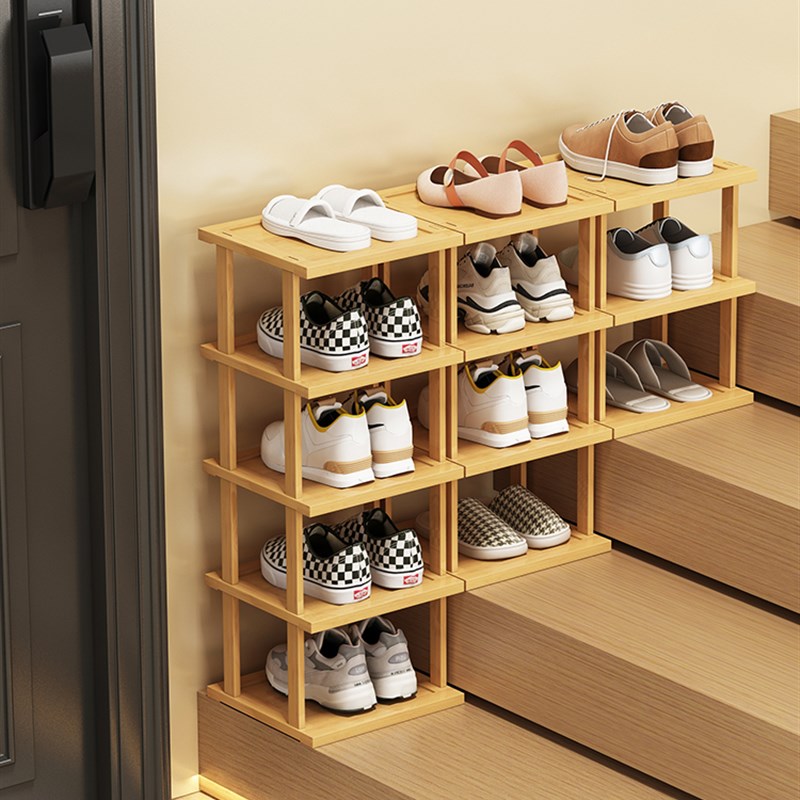 鞋架鞋托收纳神器楼梯阶梯小窄鞋柜家用门口出租屋入户多层置物架