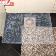 隐形防臭垫浴室长方形地漏贴 防虫地漏盖 厨房水槽洗手池硅胶地漏