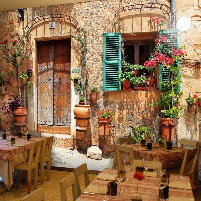 欧式复古怀旧街道街景墙纸咖啡店主题影院西餐厅网咖奶茶店壁纸