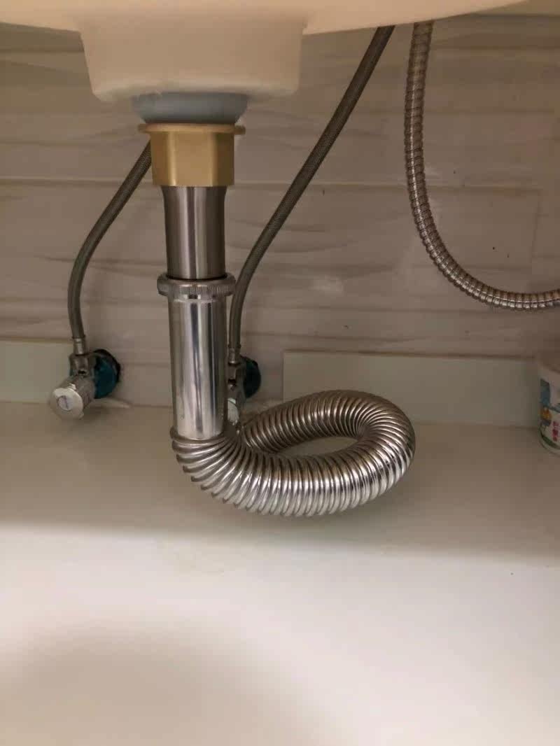 洗脸盆下水道防臭下水管洗手池台盆器面盆软管排水配件漏水塞管子