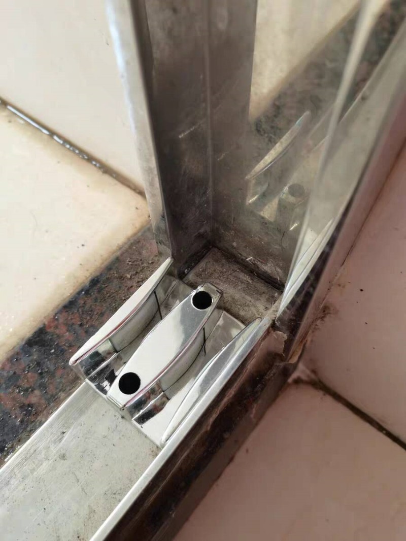 淋浴房配件浴室移门限位器玻璃门止摆器移门滑块玻璃门防撞定位器