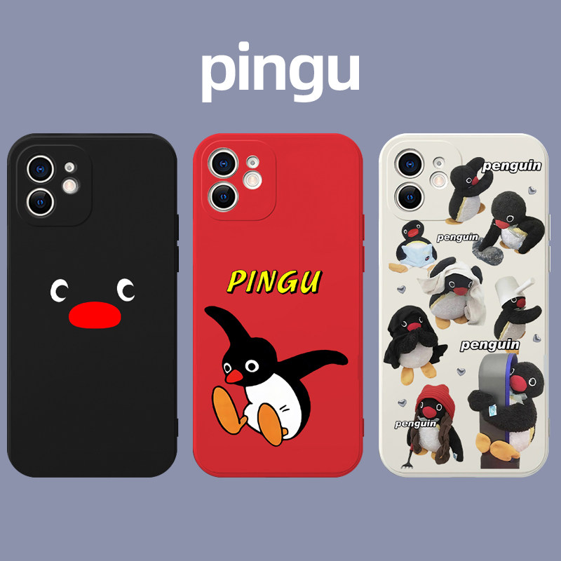 pingu手机壳企鹅适用边华为iphone14小米13苹果12荣耀oppo/vivo/promax红米11/X/9/8/7/6真我IQOO图片