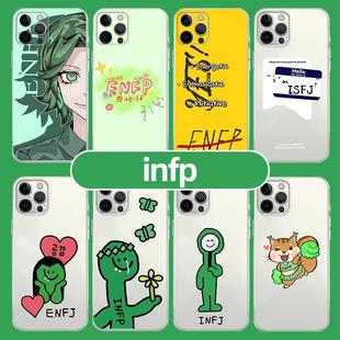 MBTI手机壳苹果14华为mate60人格测试iPhone15Promax16型OPPO小米13enfp职业性格infp周边intj12vivo50适用11