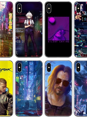 赛博朋克手机壳适用苹果xriPhone11/8华为p30/p40pro蒸汽mate30/nova7/5荣耀9x小米10软vivoiqoo/oppo红米k30