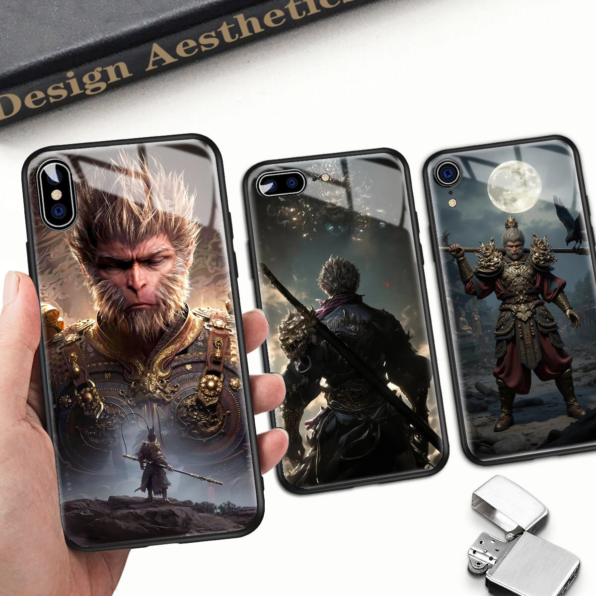 游戏新款周边天命人黑神话悟空手机壳适用vivo s1 s5 s6 s7 s9e s10 s12 s15 s16 s17 s18E s19 pro钢化玻璃