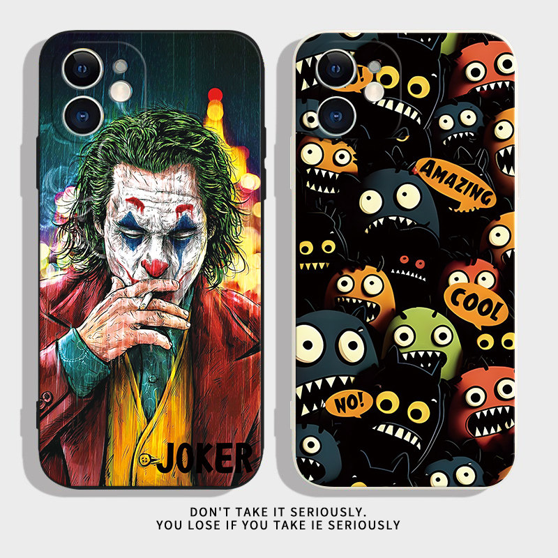 壳壳大世界潮牌抽烟小丑适用苹果13/15手机套iPhone15Promax手机壳12/11软壳nova10/14全包保护套k50安卓壳子
