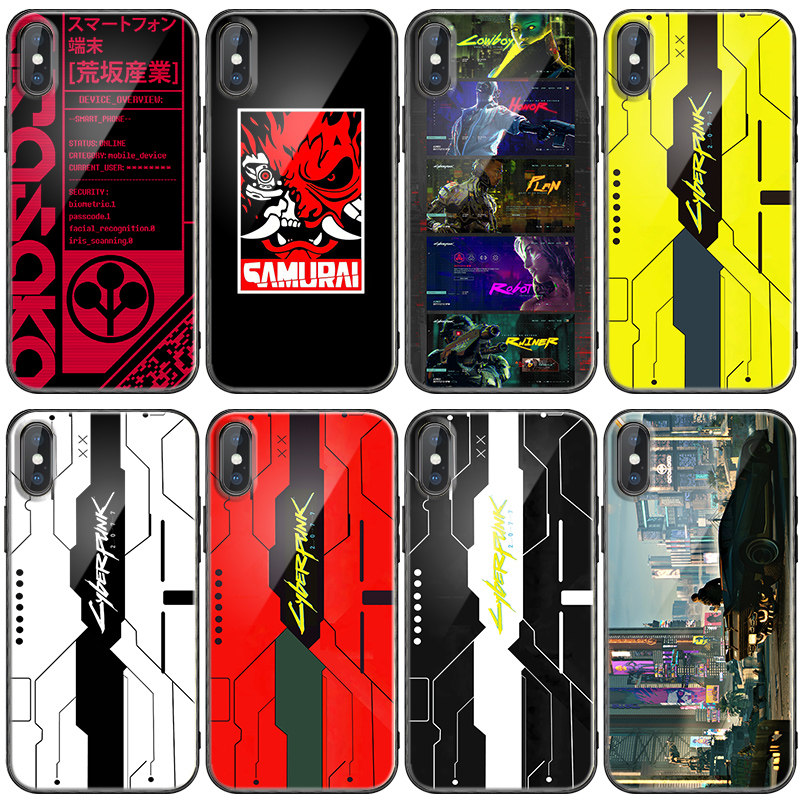 赛博朋克2077手机壳适用苹果12pro 11 7/8plus xsmax xr小米11vivo iqoo7华为p40 nova8 oppo reno5 三星s21